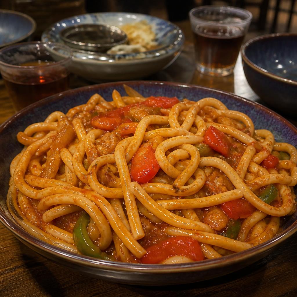 Stir-fried laghman
